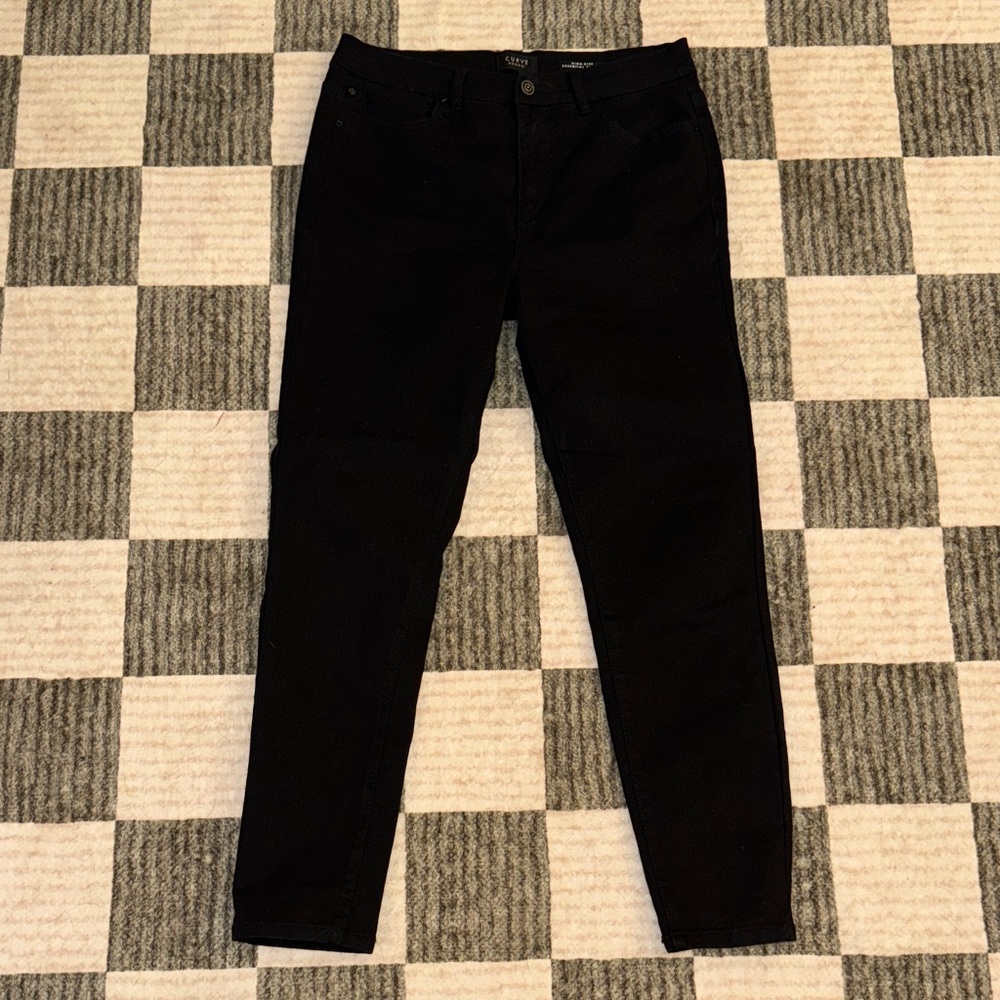 Classic Black Stretch Skinny Jeans for Women